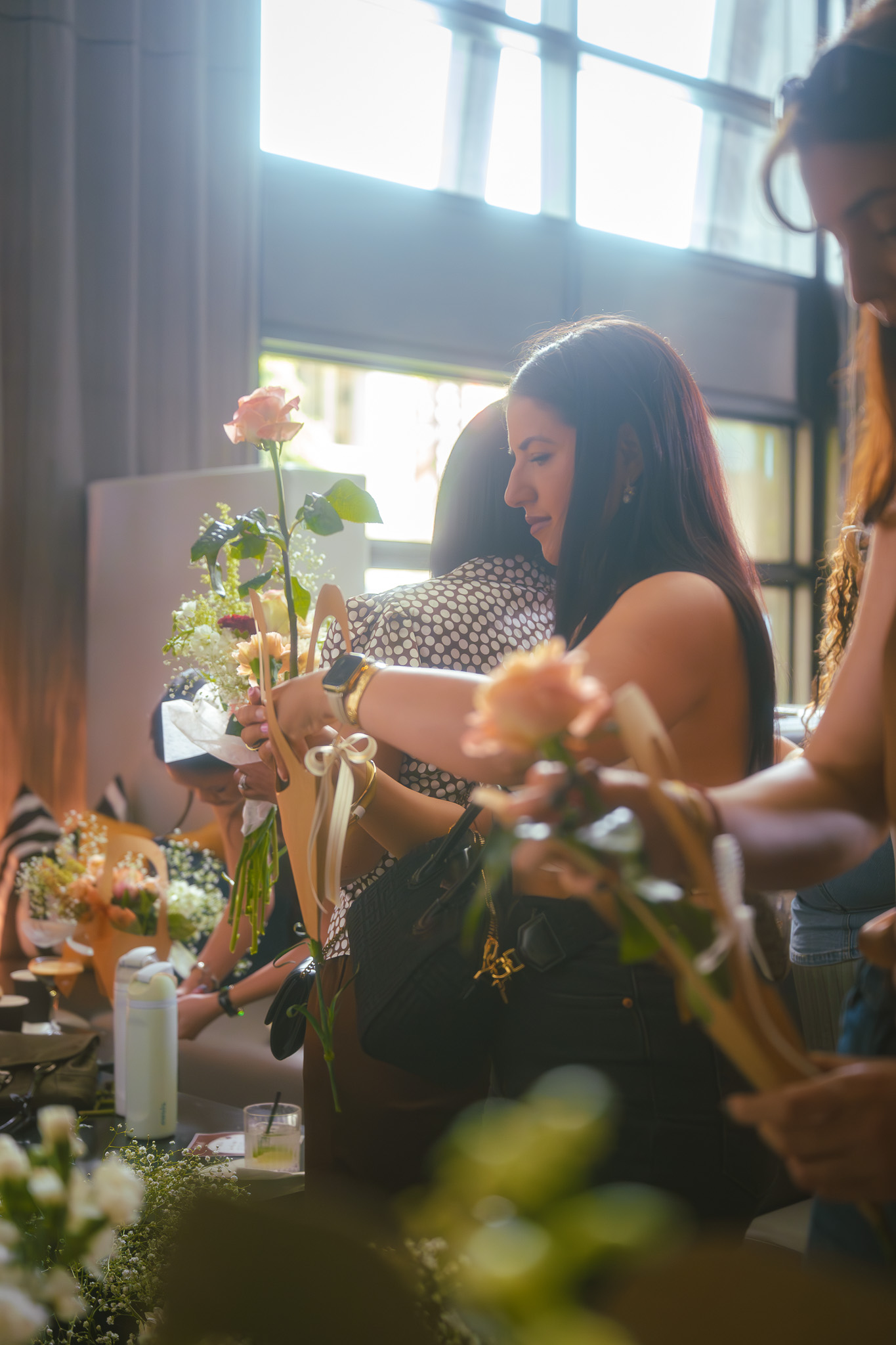 Floral purse favor from Hoa Studio