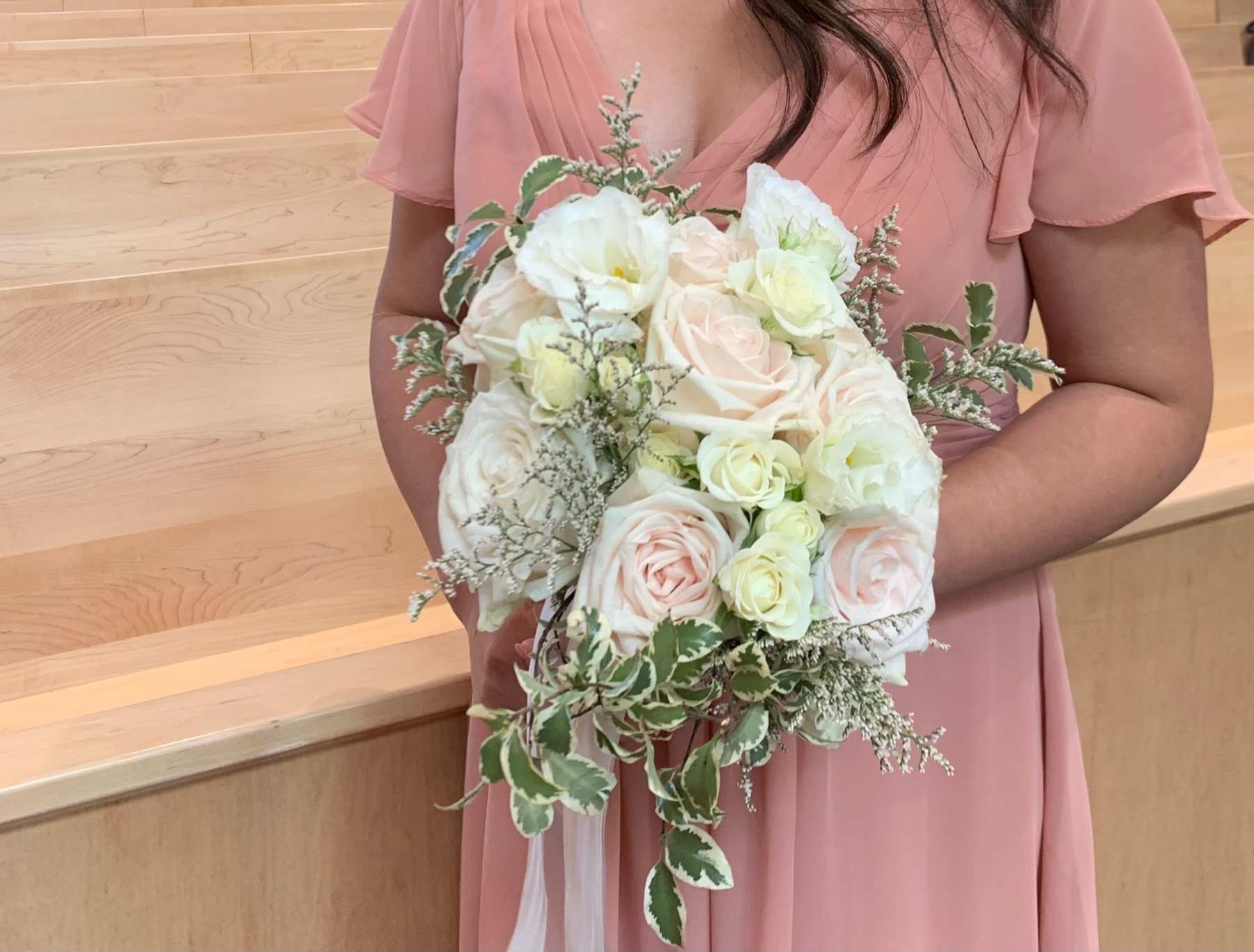 Event table with warm floral arrangements